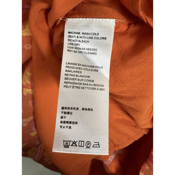 Free People Border Endless Afternoon Long Sleeve Babydoll Mini Dress Boho Floral - Picture 11 of 15